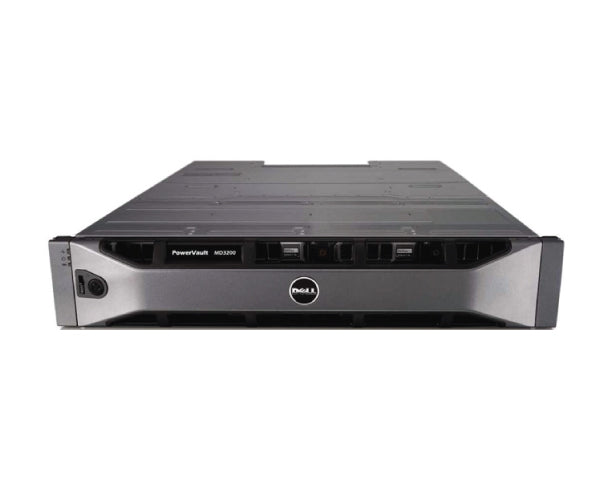 Dell PowerVault MD3200i/ Dual 4 Port Controllers/ **NO HARDDRIVES**/ Power Supply/ AC 600W/ Redundant/ Rails/ 3Yr ProSupport NBD