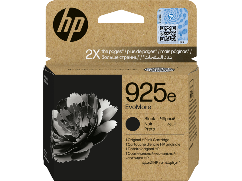 HP 925e EvoMore Black Original Ink Cartridge