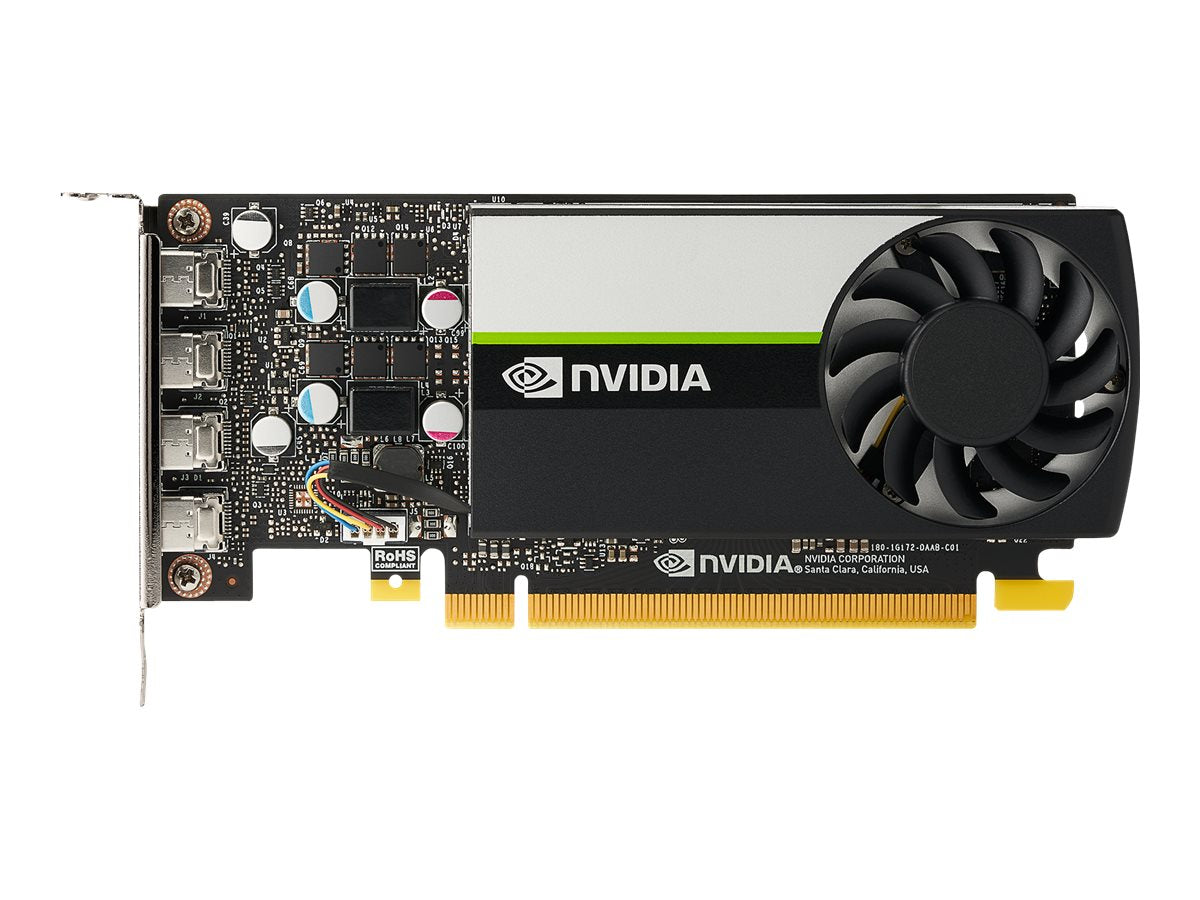 NVIDIA T1000 4GB 4mDP GFXw/2 mDPtoDPAdpt
