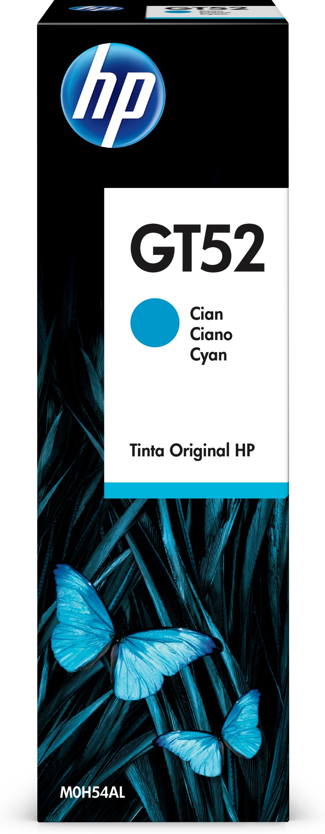 HP GT52 Cyan Original Ink Bottle