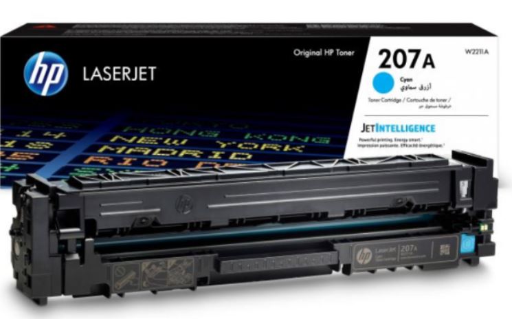 HP 207A Cyan LaserJet Toner Cartridge